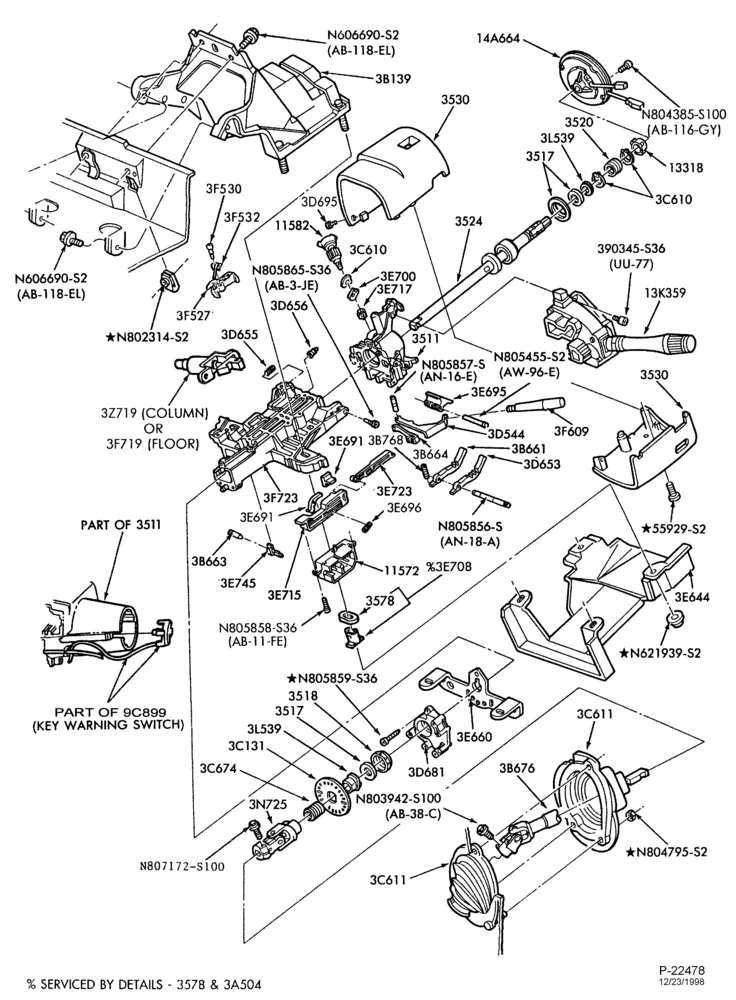 35 - STEERING-Steering column - tilt wheel