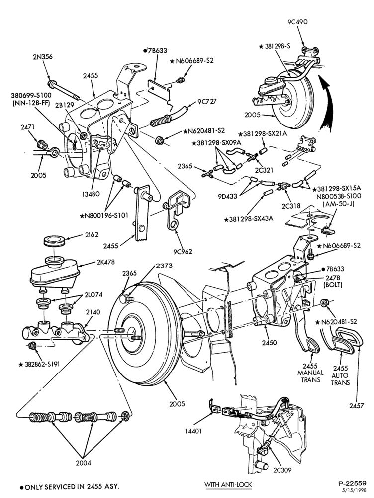 23 - BRAKES-Brake master cylinder and reservoir