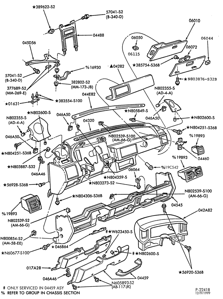 042 - BODY FRONT-Instrument panel