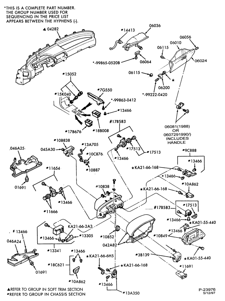 042 - BODY FRONT-Instrument panel - Page B