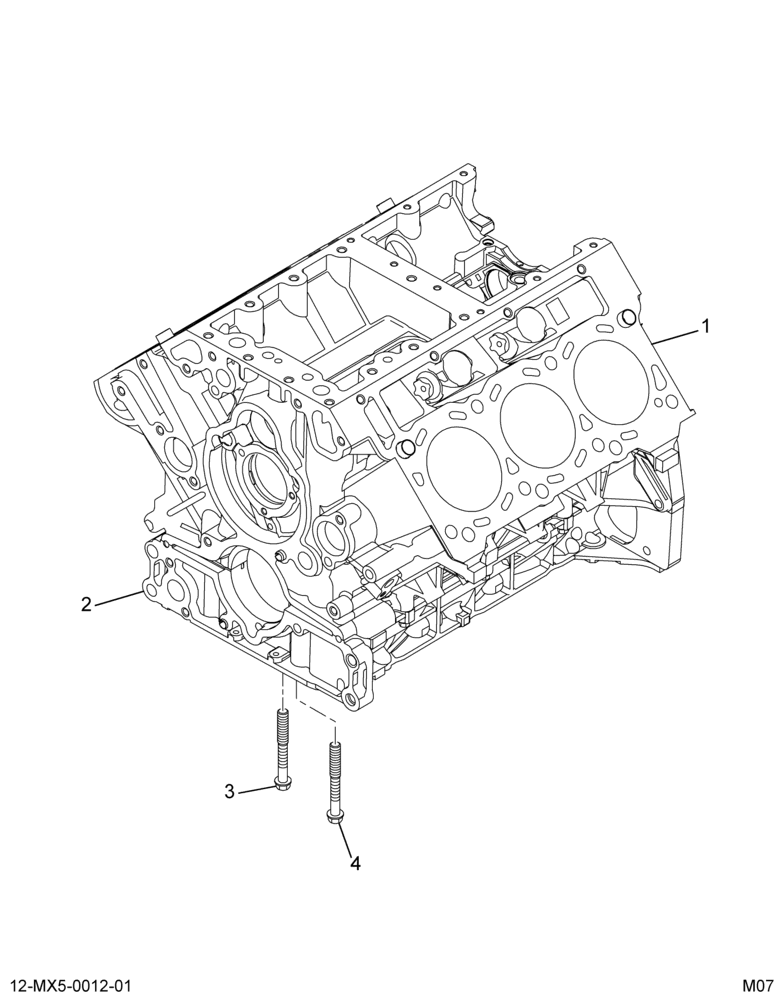 ........CRANKCASE ASM,MACHINED (Intl. 1848245C1)