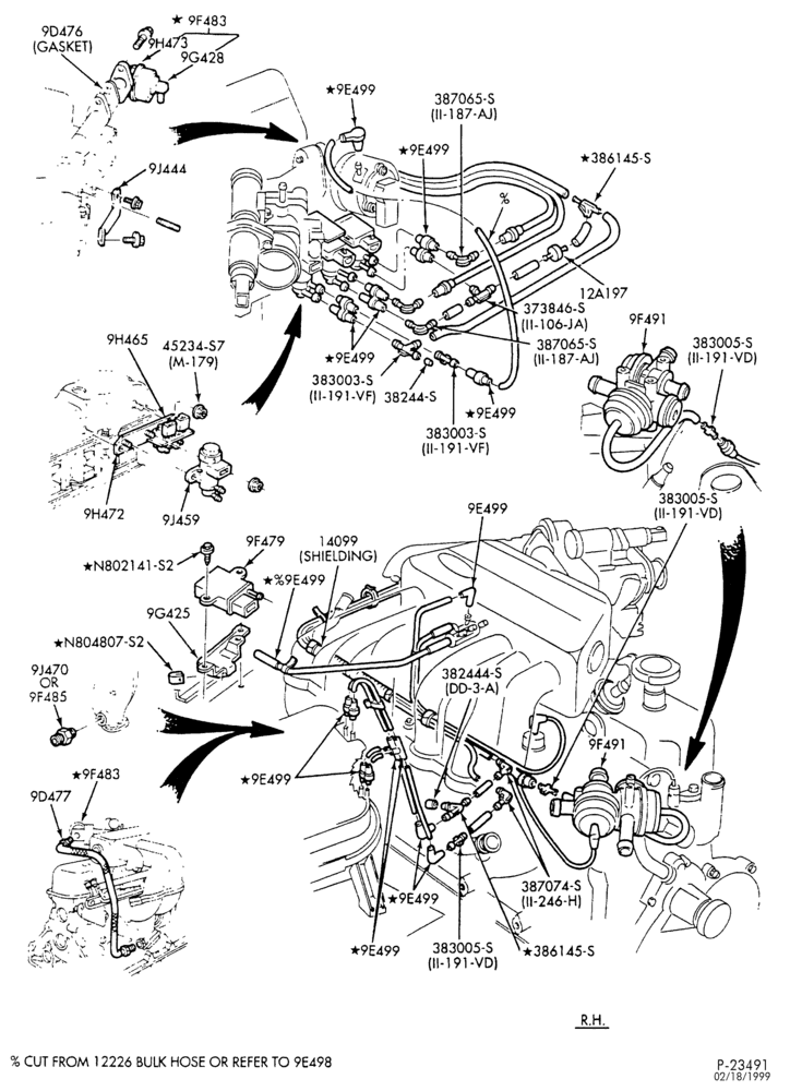 94.1 - 6 CYL. 4.9L-Emission system - exhaust gas recirculation (E.G.R.)
