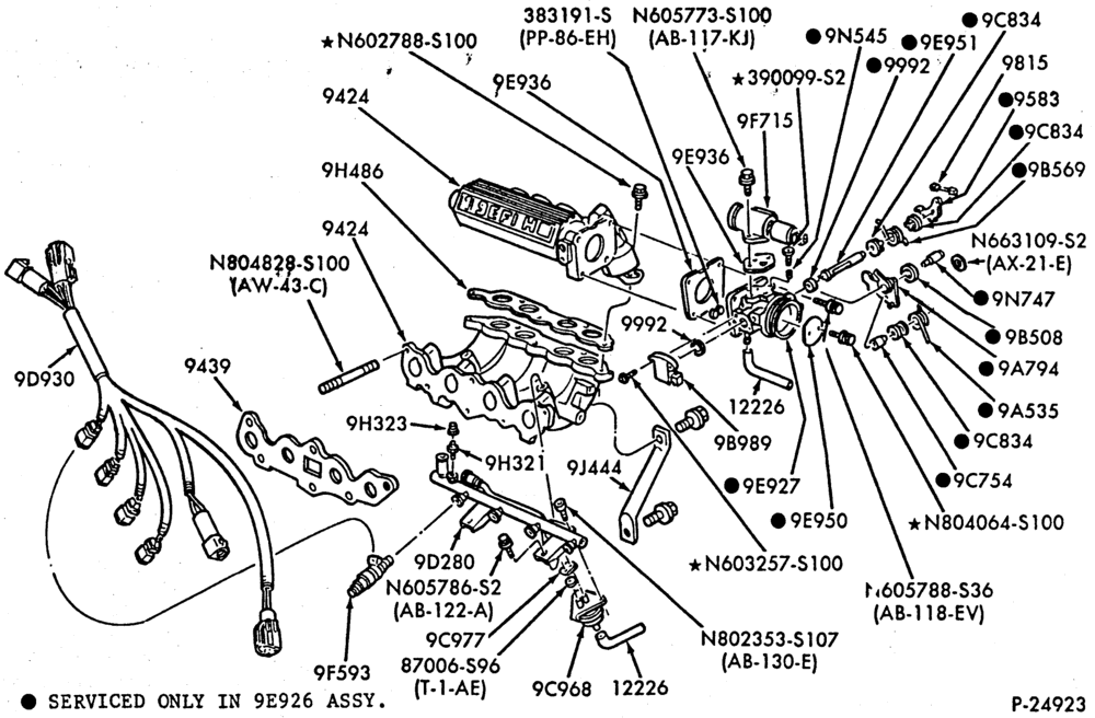 93 - FUEL TANK AND LINES-Manifold & related parts - intake
