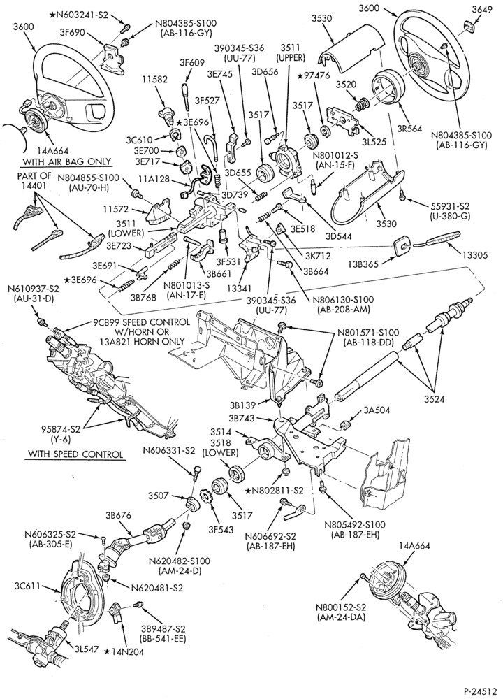 35 - STEERING-Steering column - tilt wheel