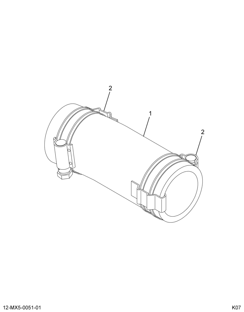 ............HOSE ASM COOLANT W/CLAMPS (7E7Z-9Y438-AA)