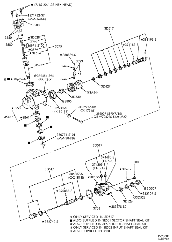 35.1 - STEERING-Steering gear assembly - exc. Bendix C-500-L1