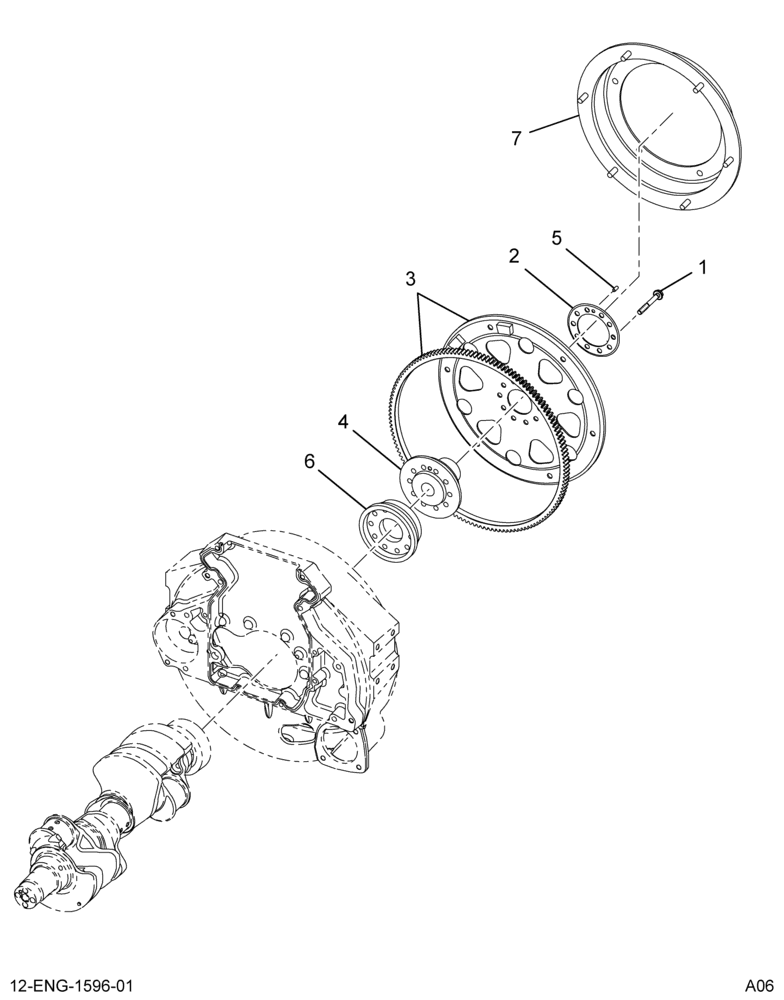 ....FLYWHEEL, W/RING GEAR (Intl. 881007L017)