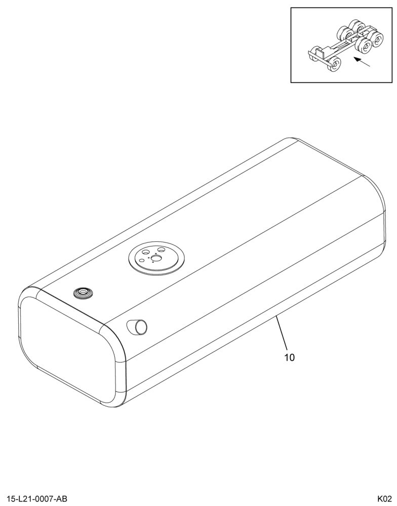 FUEL TANK MODULE; LT SIDE MTD TANK, (ABR #2)