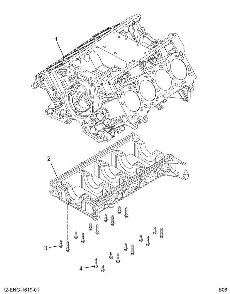 ........CRANKCASE ASM, MACHINED (Intl. 1838234C3)