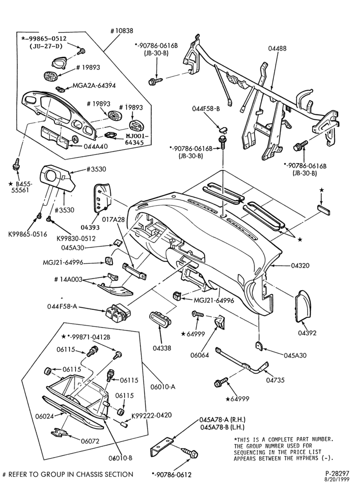 042 - BODY FRONT-Instrument panel