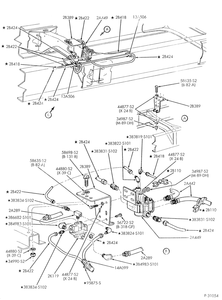 Схема установки F6HZ-2A449-AA