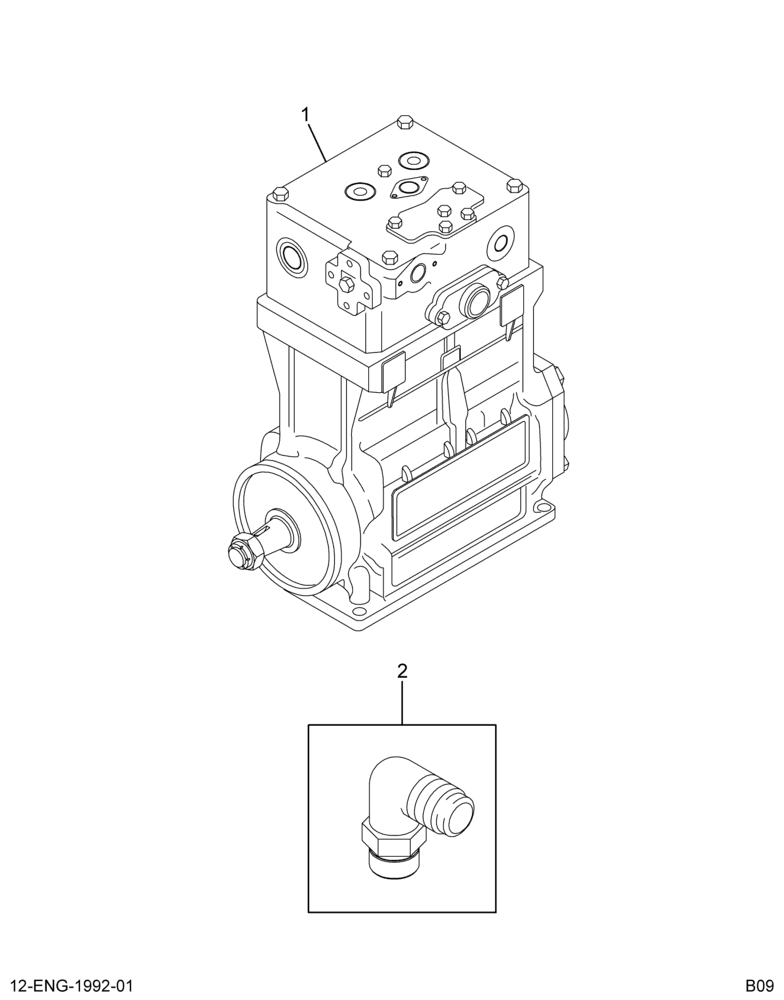 ......KIT AIR COMPRESSOR & ELBOW (5C4Z-2875-C)