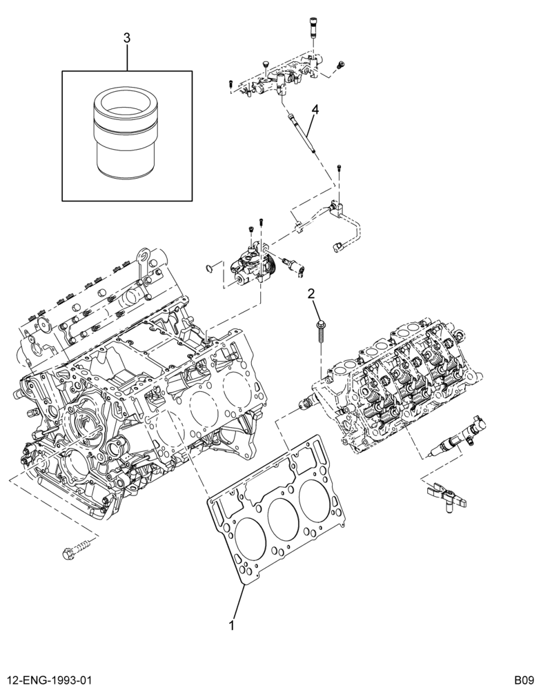......KIT HEAD GASKET & BOLTS O/S.03 (6C3Z-6051-B)