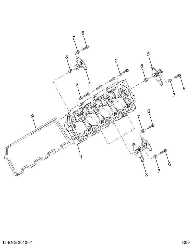 ......CARRIER ASM, ROCKER ARM (4C4Z-6584-AA)