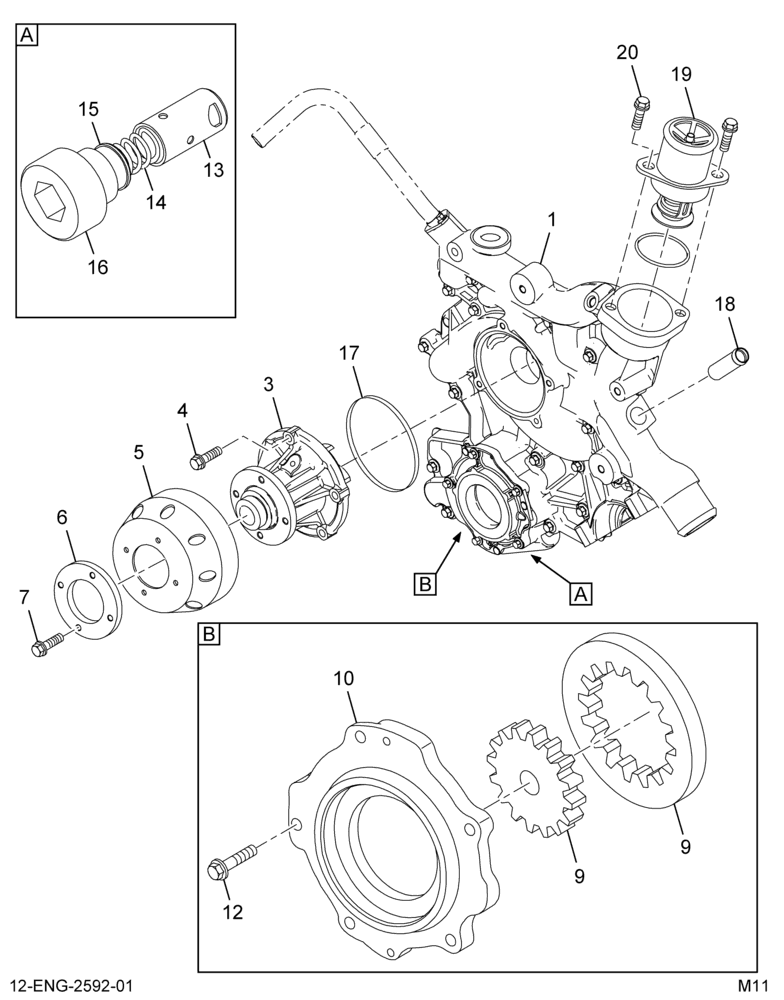 ......COVER ASM FRONT W/PUMP (Intl. 1846349C93)