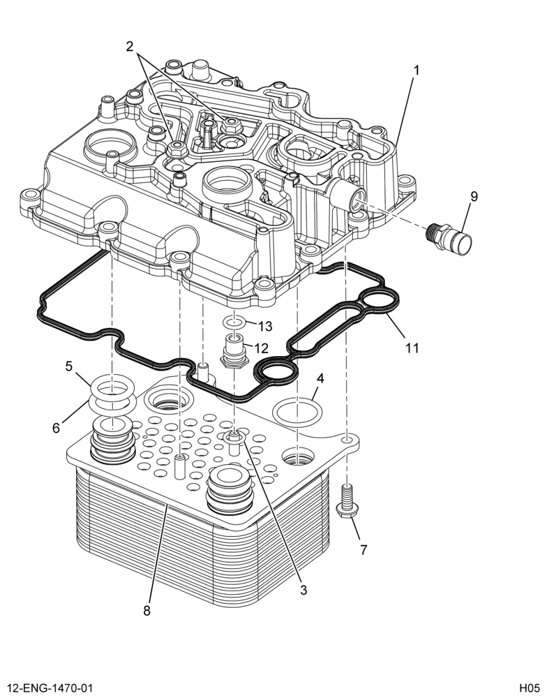 ......COVER ASM, OIL (Eng. 6E7O-6A602-BA)