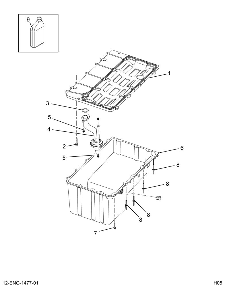 ....COLLECTOR OIL PAN                   U (Intl. 881006L016)