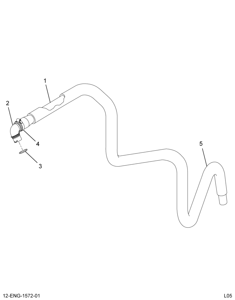 ........HOSE ASM CRANKCASE VENTILATIN (6E7Z-6A664-B)