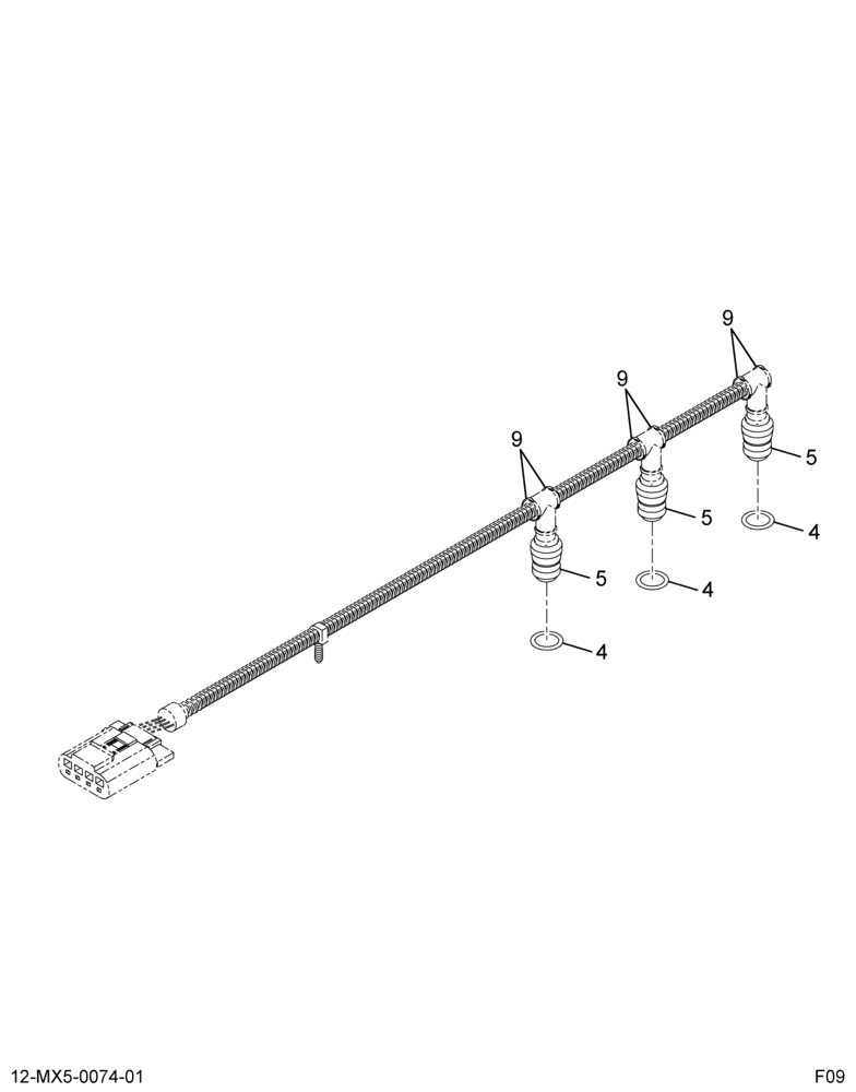 ......HARNESS ASM GLOW PLUG LEFT (6E7Z-12A69-0BAA)