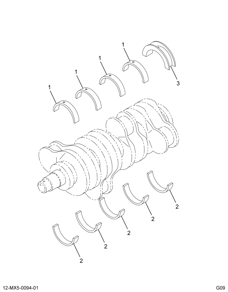 ......KIT CRANKSHAFT BEARING STD (3C3Z-6D309-AA)