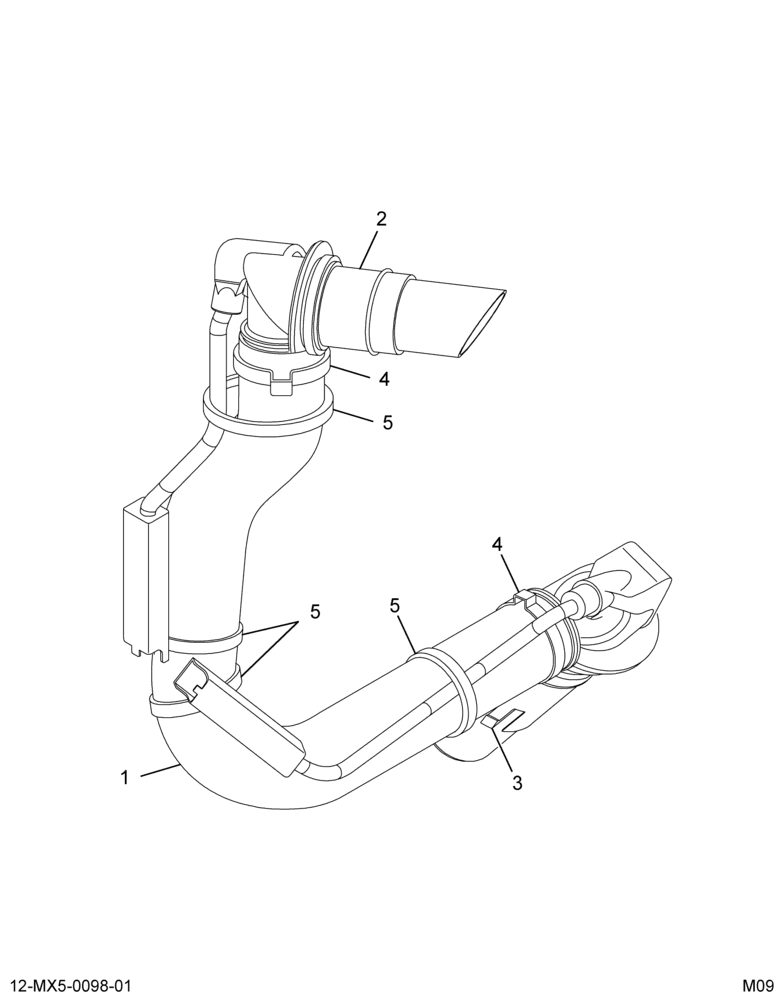 ........HOSE ASM BREATH HEATED (6E7Z-8C362-A)