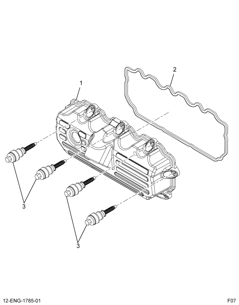 ......KIT VALVE COVER RIGHT (8E7Z-6582-AA)