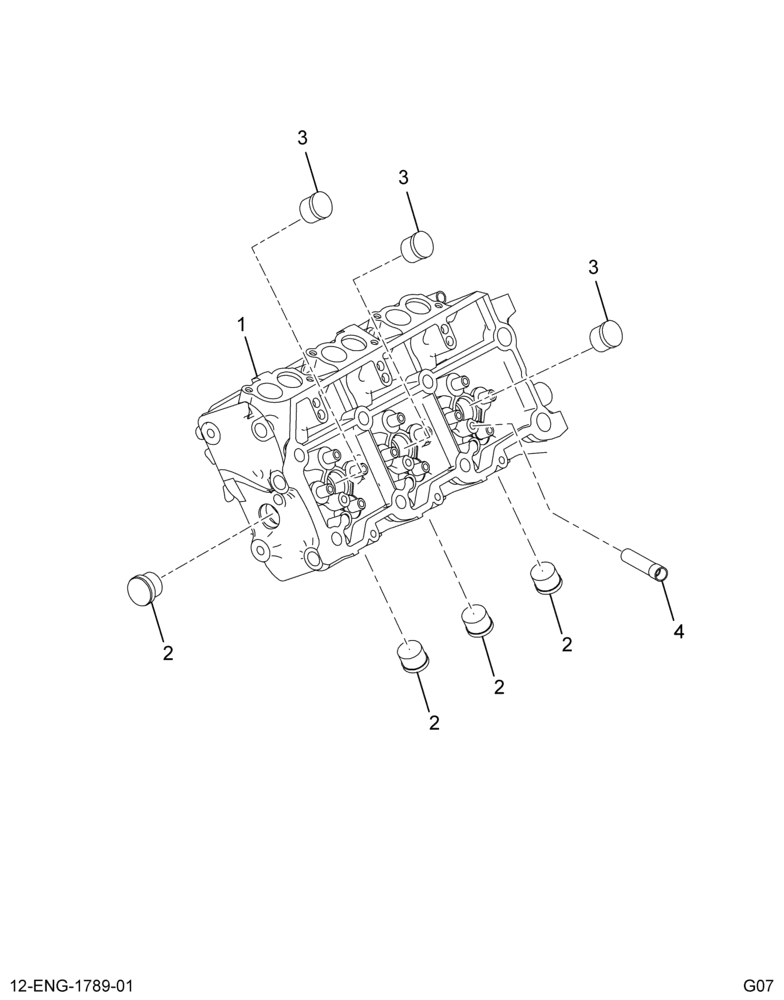 ........HEAD ASM,CYL W/PLUGS (Intl. 1850344C91)