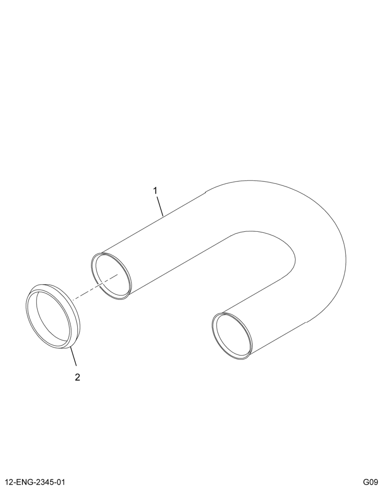 ........TUBE ASM TURBO CROSSOVER (6E7Z-6K854-AA)
