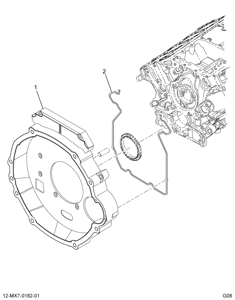 ......KIT CRANKCASE REAR COVER AUTO (3C3Z-6G091-A)
