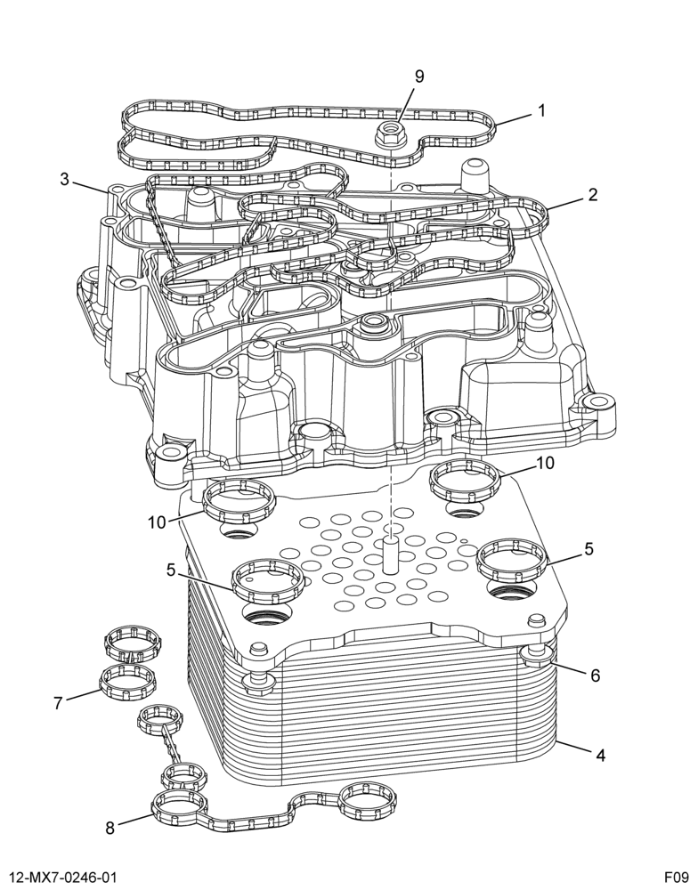 ......COVER ASM OIL COOLER (8C3Z-6A642-A)