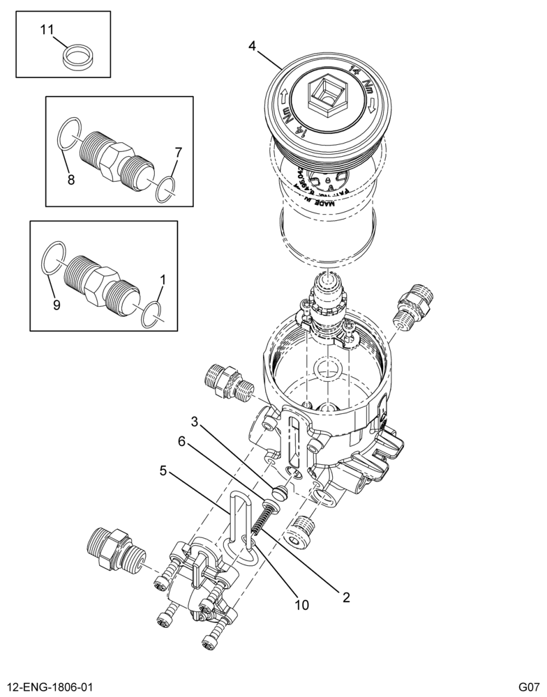 ........KIT FUEL FILTER SEAL & PR VLV (6E7Z-9C165-AB)