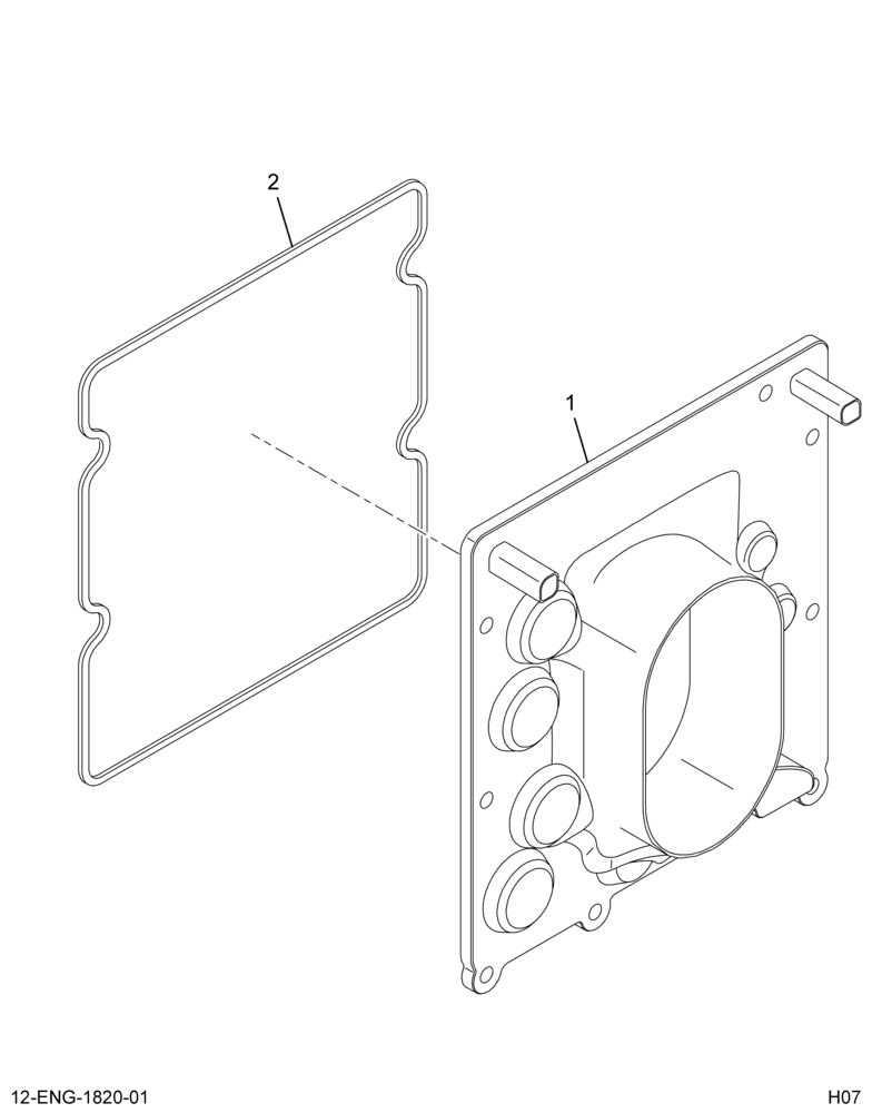 ......COVER ASM HIGH PRSSROIL PUMP (Intl. 1845412C92)