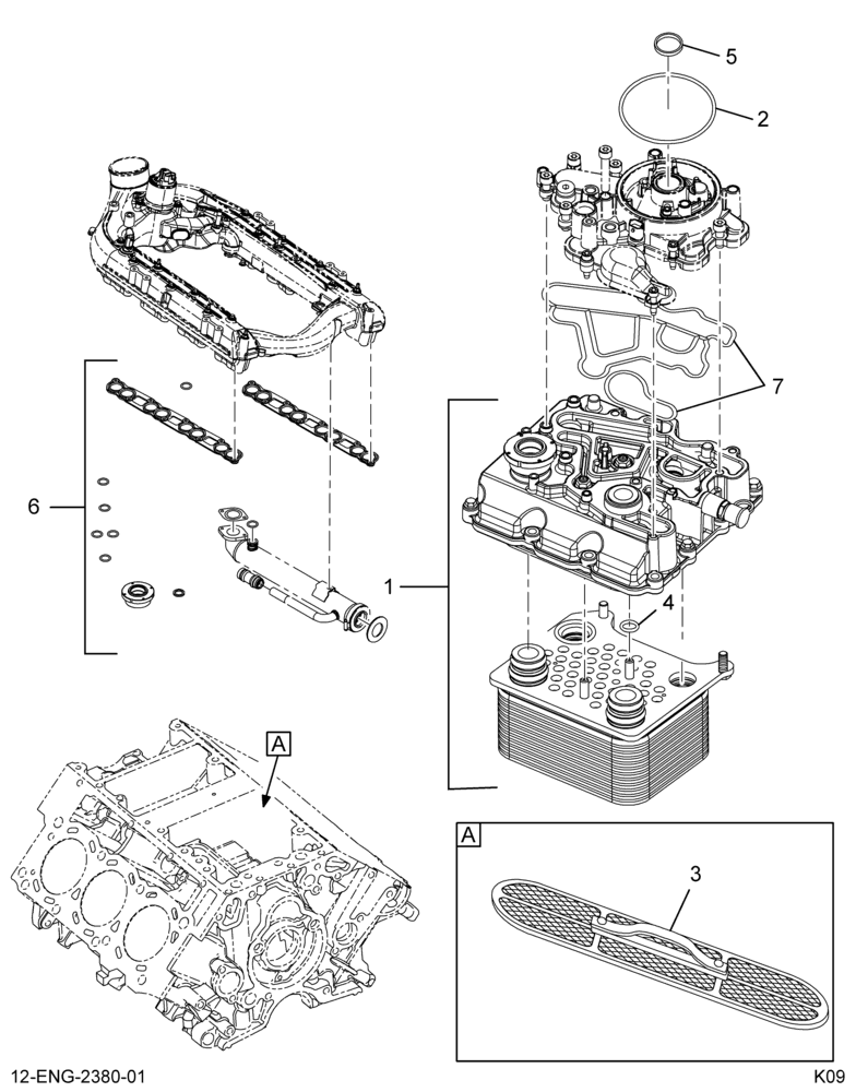 ......KIT OIL COOLER COVER ASM (6E7Z-6A810-A)