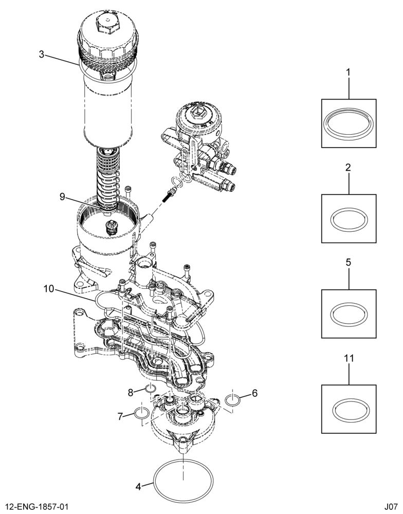 ......KIT OIL FILTER SEAL (6E7Z-6766-AB)