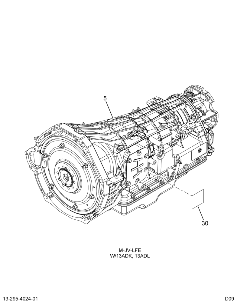 XMSN ASM; AUTO, FORD, 5R110W, FIXED YOKE