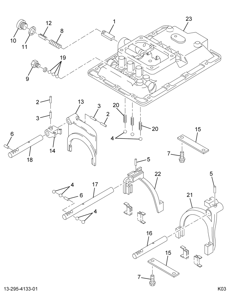 ....HOUSING SHIFT BAR (4C4Z-7222-MA)