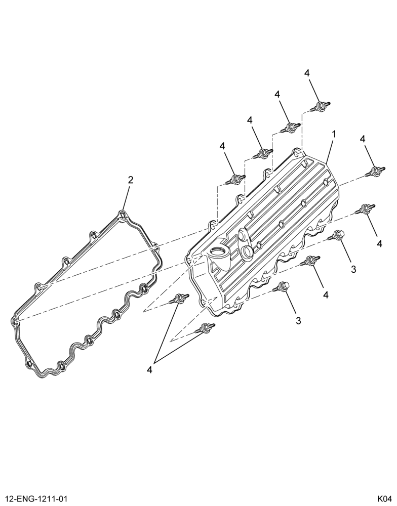 ......KIT VALVE COVER LH W/GASKET (4C4Z-6582-BB)