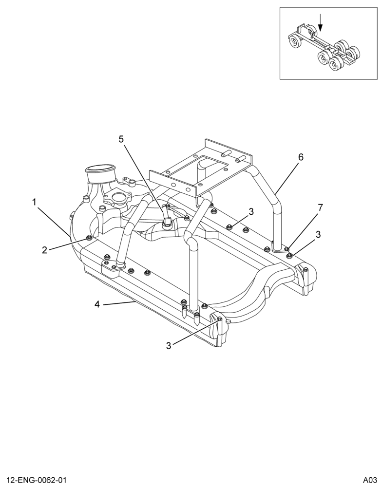 ....COLLECTOR INTAKE MANIFOLD U (Intl. 881014A011)
