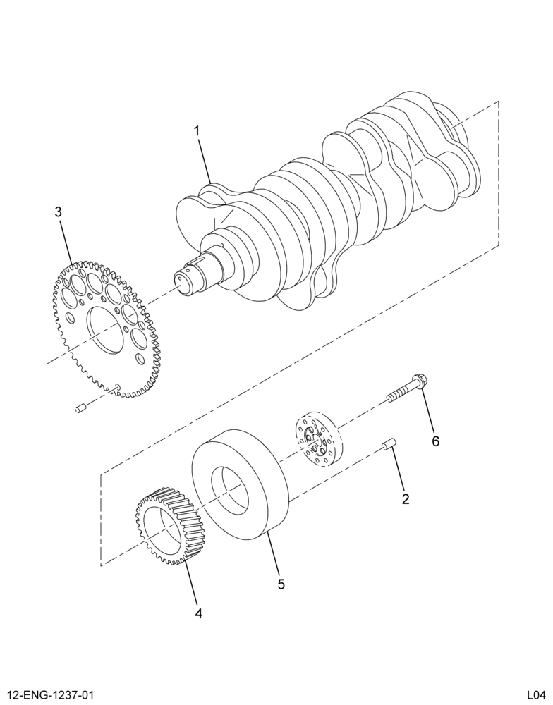 ......CRANKSHAFT ASSEMBLY 4.5L/V-6 (6E7Z-6303-AB)