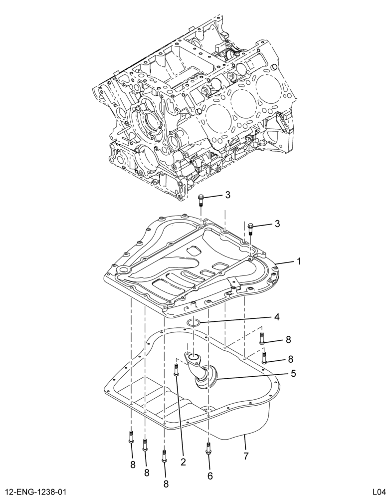 ....COLLECTOR LUBE OIL PAN & PUMP PICKUPU (Intl. 682006L004)