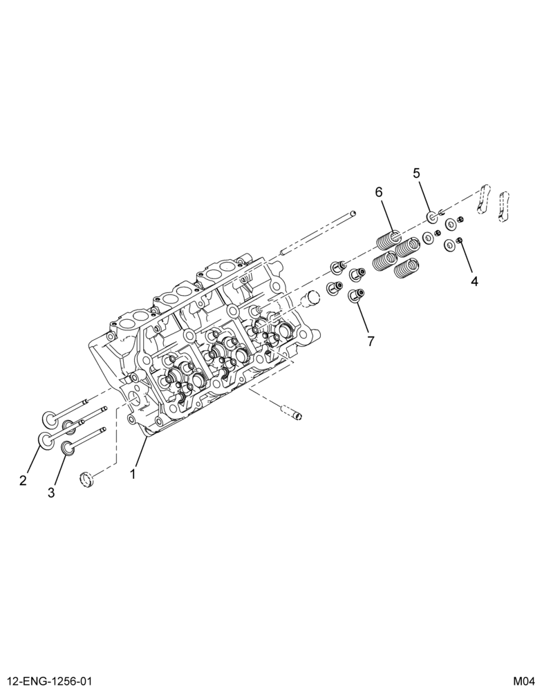 ......CYLINDER HEAD ASM W VALVES FOR SERVA (Intl. 1843922C91)