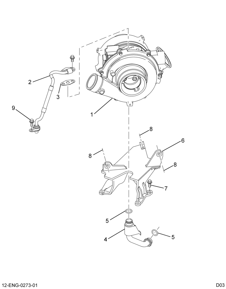 ....COLLECTOR TURBOCHARGER              U (Intl. 881015A012)