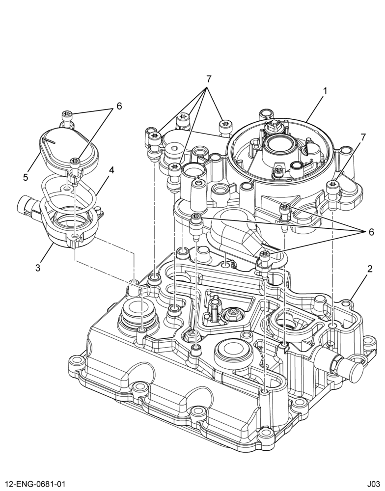 ......COVER ASM,OIL COOLER W/FILTER (Intl. 1845169C91)