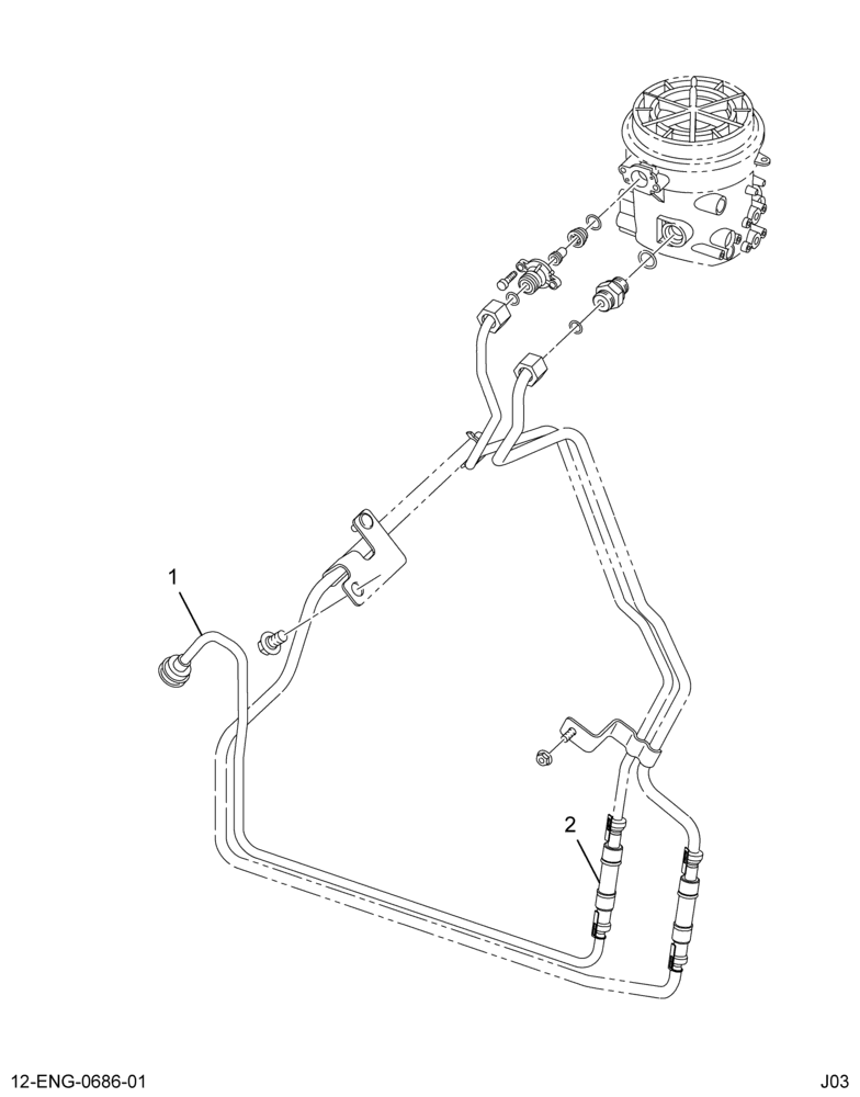 ......TUBE ASM FUEL RETURN W/HOSE (Eng. 4C4O-9H338-AA)