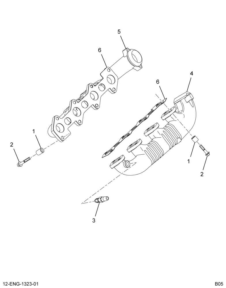 ....EXHAUST MANIFOLD (Intl. 881014B003)