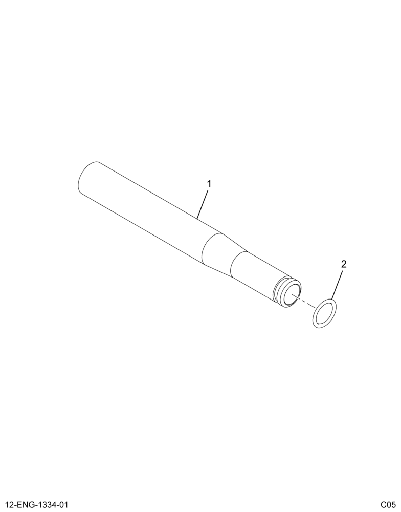 ........TUBE ASSEMBLY, CASE TO HEAD (Intl. 1845872C91)