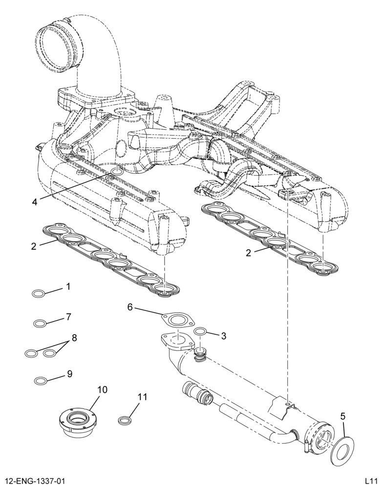 ......KIT INTAKE MANIFOLD GASKET (6E7Z-9433-AB)