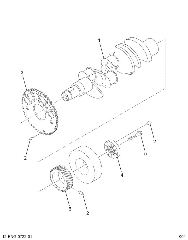 ........CRANKSHAFT ASM (Eng. 3C34-6303-BA)