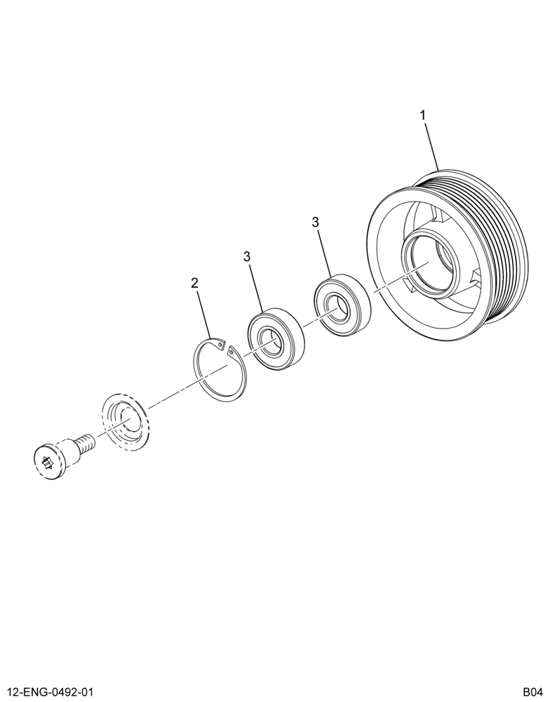 ......PULLEY ASM 6 GROOVE IDLER (4C4Z-8678-CA)