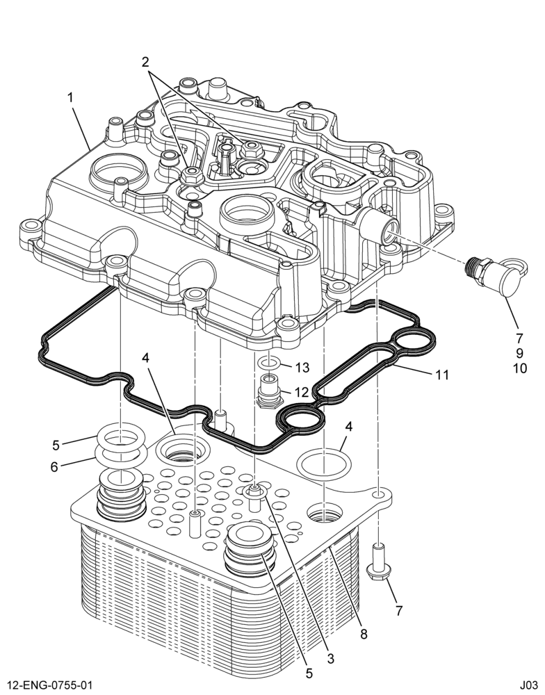 ........COVER ASM OIL COOLER (Eng. 4C4O-6A602-BA)